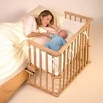 Приставная кроватка для новорожденных в подарок матрасик