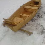 прогулочная лодка из сосны