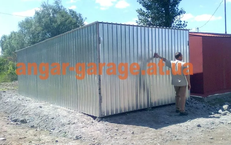 металлический гараж сборно-разборной различных размеров 2